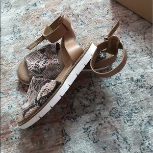 Clark’s snakeskin Sandals